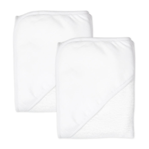 2-Pack Organic Cotton Hooded Towels, Rose Blossom | Honest Baby Clothing