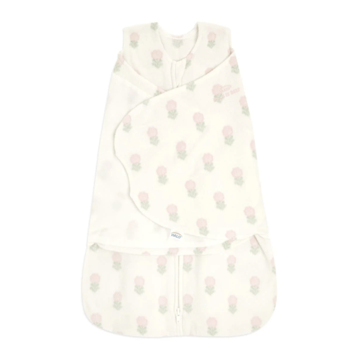 Micro-Fleece Baby Swaddle Block Flower | Newborn | HALO US