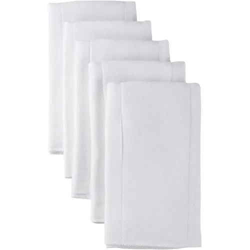 Gerber Unisex Baby Boys Girls Gauze Prefold Cloth Diapers Multipack White 5 Pack