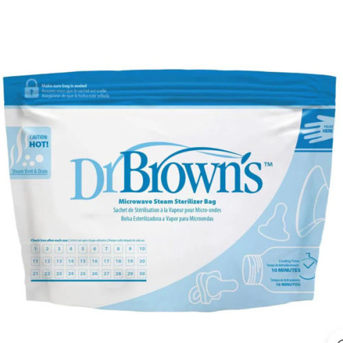 Dr. Brown's Microwave Steam Sterilizer Bags, 5-Pack