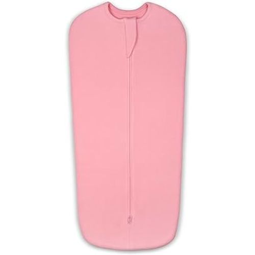 Baby Swaddle Sleep Sack 0-3 Months, 2-Way Zipper Swaddling Wrap, Newborn Swaddle Me Blankets Fit Calms Startle Reflex
