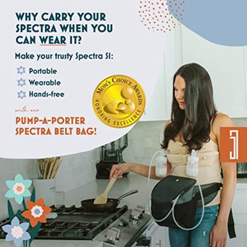 Portable Breast Pump Bag, Spectra S1 Bag. Belt Bag Pumping Bag - Pump-A-Porter - Idaho Jones | Hands Free Carrying Breastpump Bag Turns Electric Breast Pump Into Wearable Breast Pump