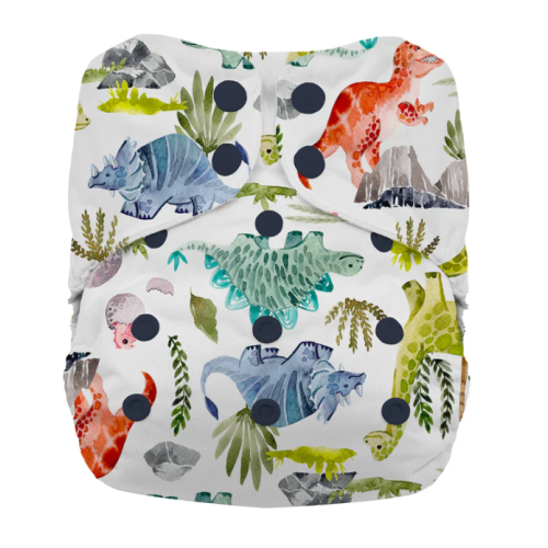 Natural One Size All In One (Color: Dino-rawr)