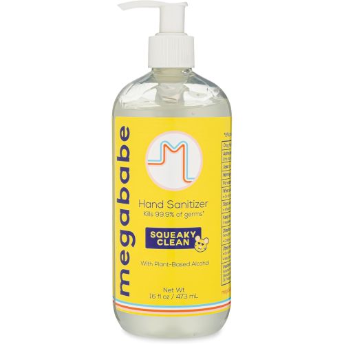 Megababe Squeaky Clean Hand Sanitizer Pump 16oz