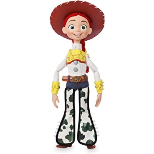DISNEY Store Official Jessie Interactive Talking Action Figure from Toy Story, 15 Inches, Features 10+ English Phrases & Sounds, Interacts with Other Figures, Removable Hat, Ages 3+