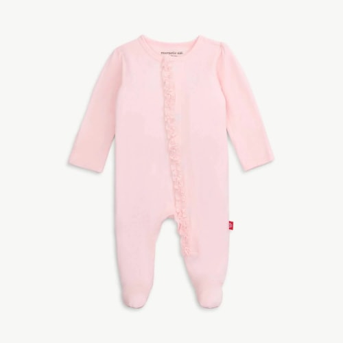 Magnetic Me- Pink Ruffle Footie | The XOXO Co.