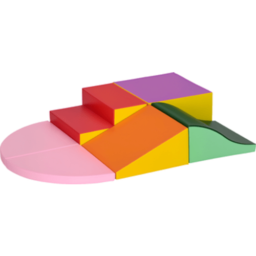 6-Pieces Foam Climbing Blocks for Toddlers, Soft Play Set for Climb and Crawl