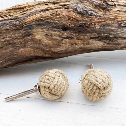 Nautical Jute knob/ Beach Knob/ Natural Jute Cabinet knobs/ Costal Jute Knobs/ Jute Knob/ Cabinet Knobs/ Dresser Knobs