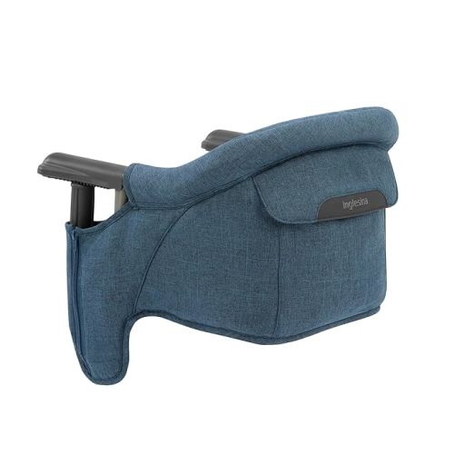 Inglesina Fast Table Chair - Award-Winning Baby High Chair for Eating & Dining -Compact, Portable & Foldable -Leaves No Scratches -for Babies 6-36 Months & 1-3 Year Old Toddler -(Slate Blue Mélange)