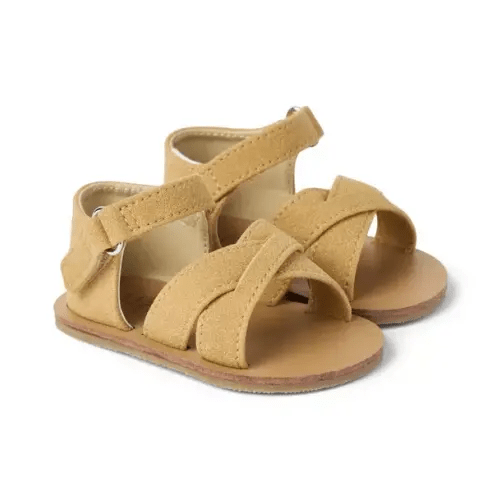 Baby Light Khaki Baby Cross Strap Sandal by Janie and Jack