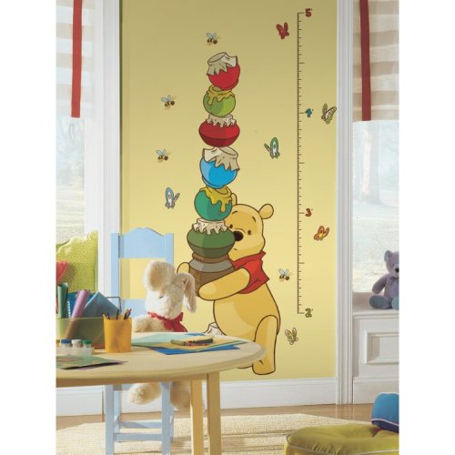 Pooh Growth Chart Decal