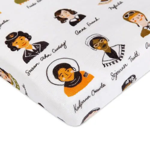 babyletto All-Stages Midi Crib Sheet Custom 360° Fit - Women in History