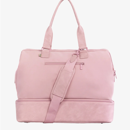 BÉIS 'The Weekender' in Atlas Pink - Weekender Travel Bag in Pink
