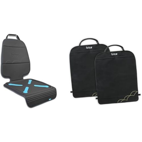 Munchkin® Brica® Deluxe Kick Mats™ Car Seat Protector, Black, 2 Pack