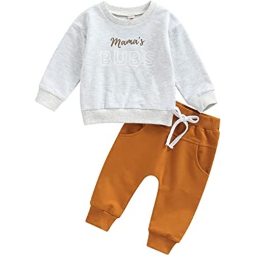 Toddler Baby Boy Clothes Color Block Pullover Sweatshirt Top Elastic Waist Pockets Joggers Pants 2Pcs Fall Outfit