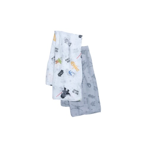Star Wars 2-Pack Cotton Muslin Newborn Baby Swaddle Blankets