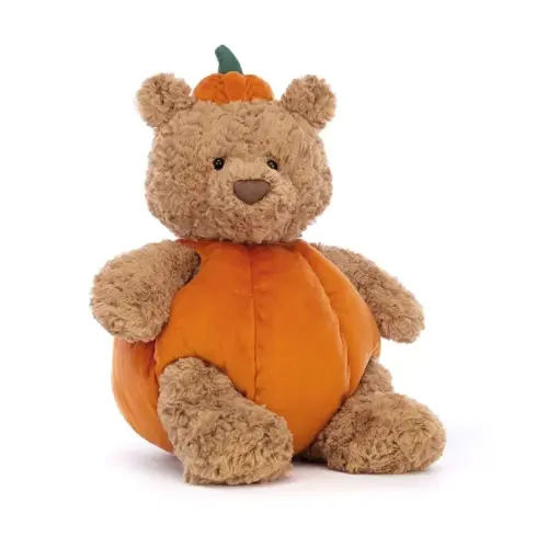 NWT Amusable Bartholomew Bear Pumpkin Stuffed Toy Jellycat Inspired