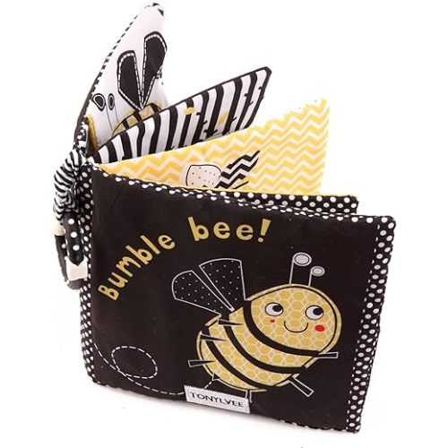 MALOMME Quiet Book, Soft Books for Babies First Book Crinkle Cloth Baby Books for Infants Babies Kids Toddler Fabric Baby's First Soft Activity Books Early Educational Baby Toys Baby Gift