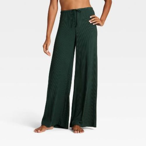 Women's Cozy Ribbed Wide Leg Pants - Auden™