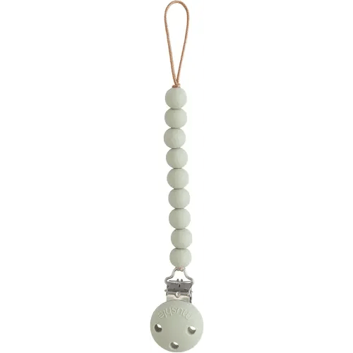 mushie 100% Silicone Baby Pacifier Clip BPA Free | Hera (Sage)