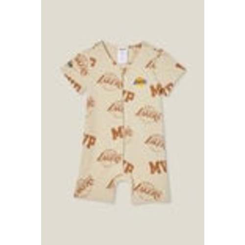 The Billie Short Sleeve Zip Romper License