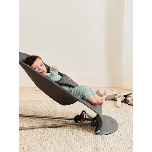 BabyBjörn Bouncer Bliss, Cotton, Classic Quilt, Anthracite