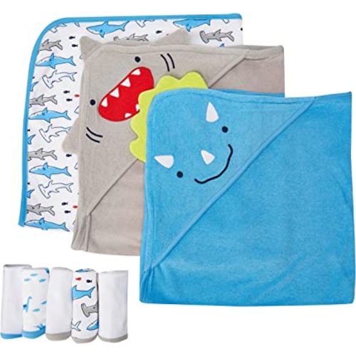 Simple Joys by Carter's unisex-baby 8-Piece Towel and Washcloth Set
