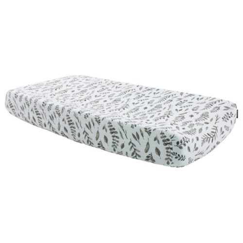 Muslin Changing Pad Cover, Leaves