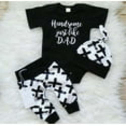 Canis Newborn Baby Boys Romper Bodysuit Pants Leggings Hat Outfits Clothes Set
