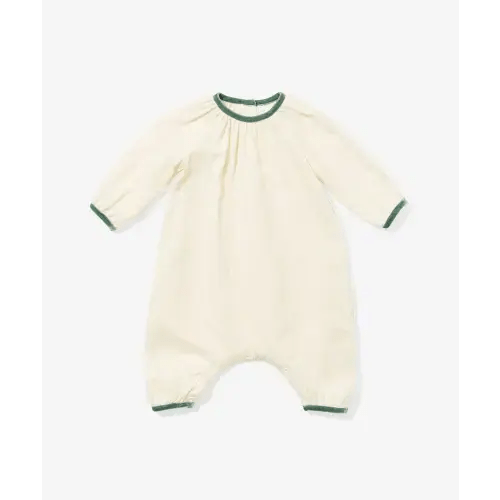 Missy Baby Girl Jumpsuit in Seafoam Velvet | Oso & Me