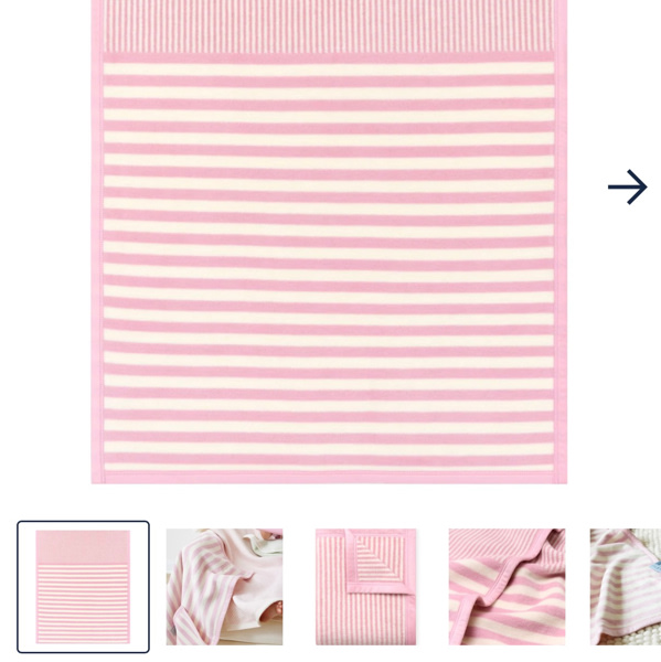Crappy Wrap Sweet Pea Stripe Blush Mini Blanket