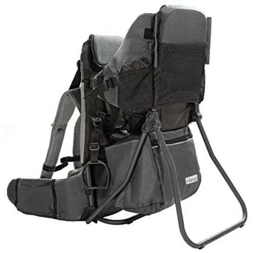 ClevrPlus Cross Country Baby Backpack Hiking Child Carrier Toddler Gray