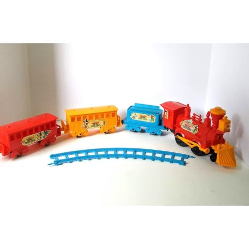 Vintage Mickey Mouse Western Choo-Choo Battery Operated Train Set