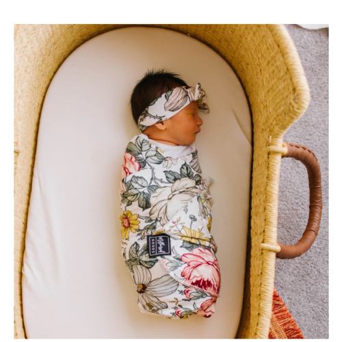 Hattie Swaddle Blanket & Headband Set