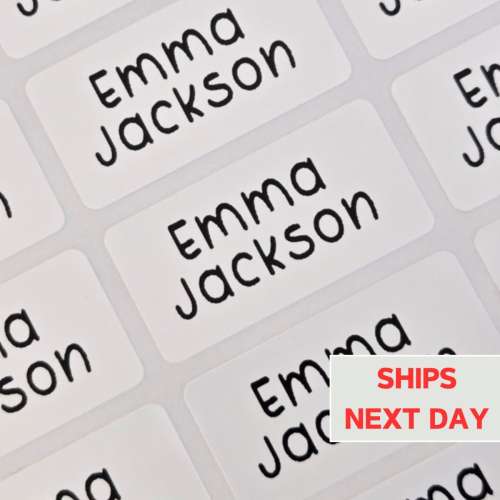 Waterproof Name Labels for Kids, Dishwasher Safe, Personalized Name Labels, Name Stickers for School Supplies, Daycare, Camp, Back to School