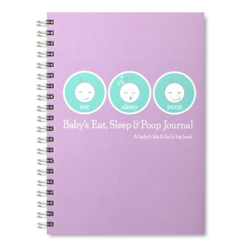Baby's Eat, Sleep and Poop Journal, Log Book Lavender