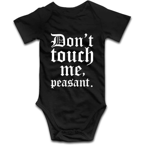 Don't Touch Me Peasant-Baby Outfit Boys Girls Romper Short Sleeve/Sleeveless/Long Sleeve Bodysuit