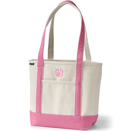 Medium Natural 5 Pocket Open Top Canvas Tote Bag | Lands' End