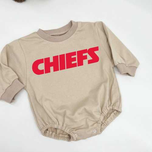 Chiefs bubble Sweatshirt romper for Babies and Toddlers