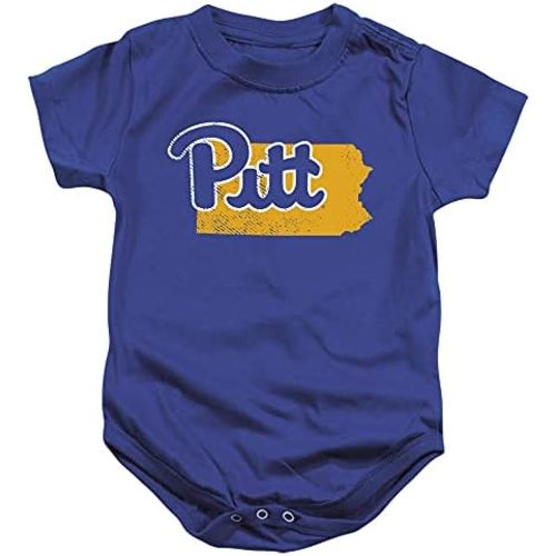 University of Pittsburgh Official State Shape Unisex Infant Snap Suit for Baby