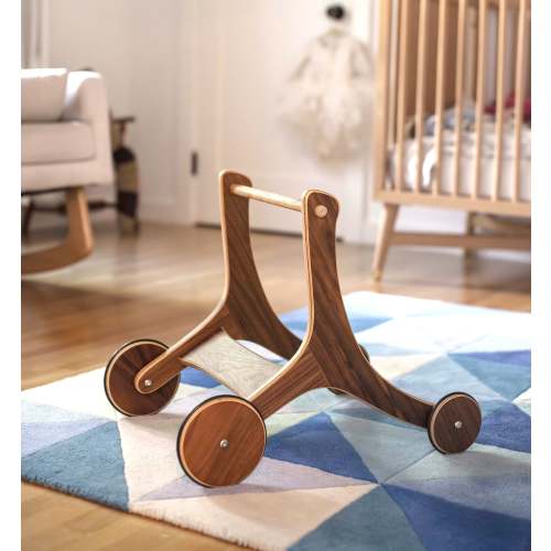 Boomerang Walker Kit, Convertible 4 in 1 : Baby Walker, Scooter, Toddler Bike, Balance Bike (Walnut)