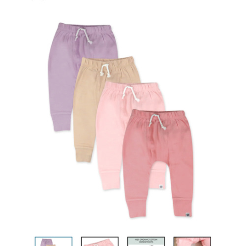 4-Pack Organic Cotton Honest Pants | Honest Baby Clothing