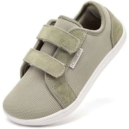 HOBIBEAR Kids Barefoot Shoes Minimalist - Size 7 Toddler - Brown