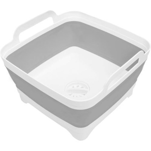 Collapsible Dish Basin With Drain Plug, Durable Foldable Sink Tub For Camping, Rv Sink, Vegetable Washing