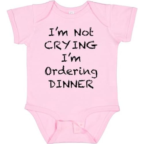 inktastic I'm Not Crying, I'm Ordering Dinner Baby Bodysuit