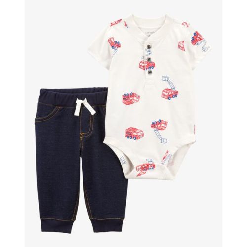 Baby 2-Piece Firetruck Bodysuit Pant Set - Carter's | Carter's