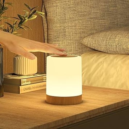 Baby Night Light Kids, Touch Dimmable Night Light with 256 RGB Colors and 3 Modes, Rechargeable Battery LED Veilleuse Enfant with Timer and Memory for Bedroom Living Room Camping Nursery