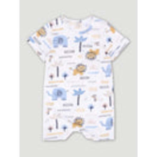 Baby Boys Printed Blue Ellie Romper – Keedo