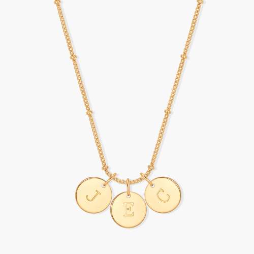 Madeline Three Initial Pendant