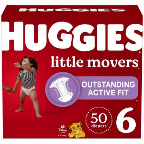 Huggies Little Movers Active Fit Diapers - Size 6 - 50ct